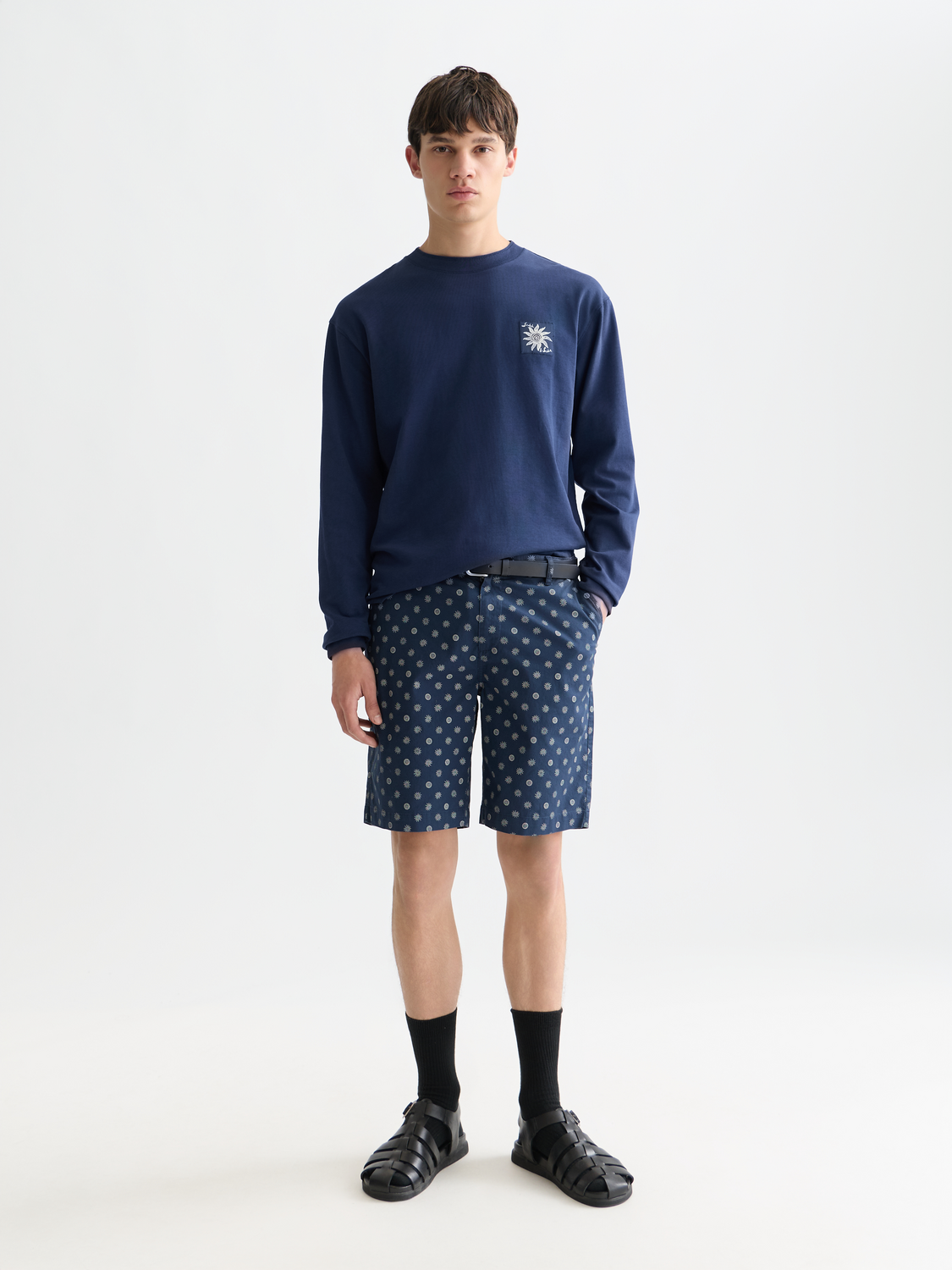 Scotch &amp; Soda Cosmic Sun Stuart Short | Dress Blue