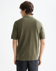 Scotch & Soda Knit Polo Shirt | Olive