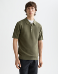 Scotch & Soda Knit Polo Shirt | Olive