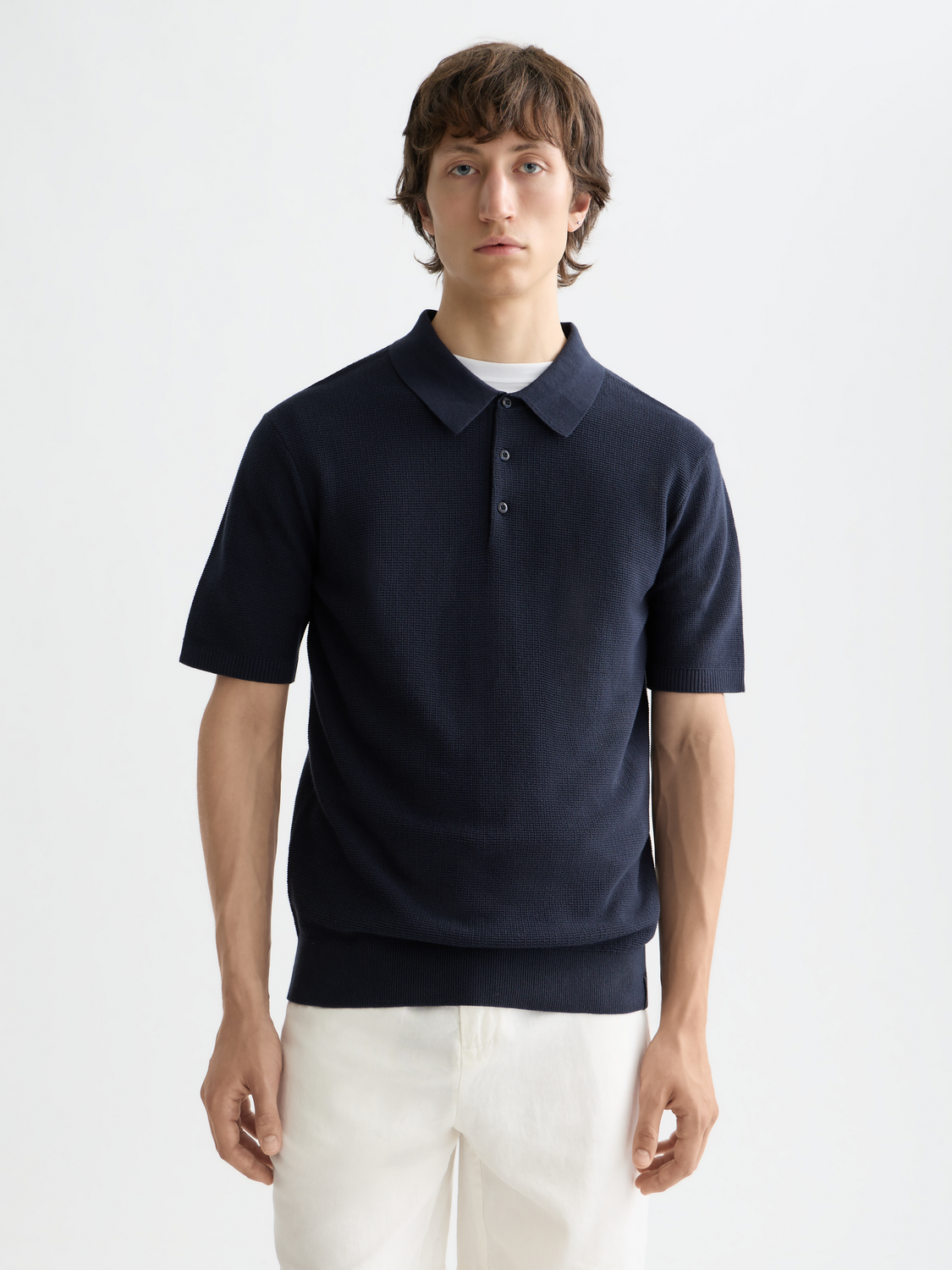 Scotch &amp; Soda Knit Polo Shirt | Night