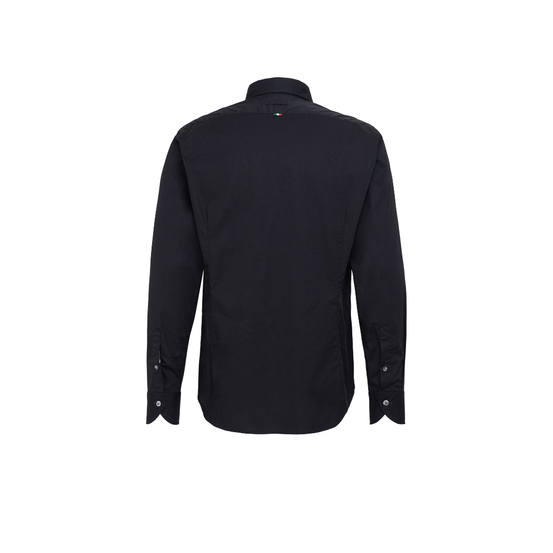 Fil Noir Angelo Stretch Shirt | Black