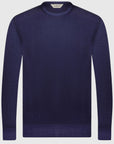 Gran Sasso Paricolo Wool Crew Neck Knit | Indigo