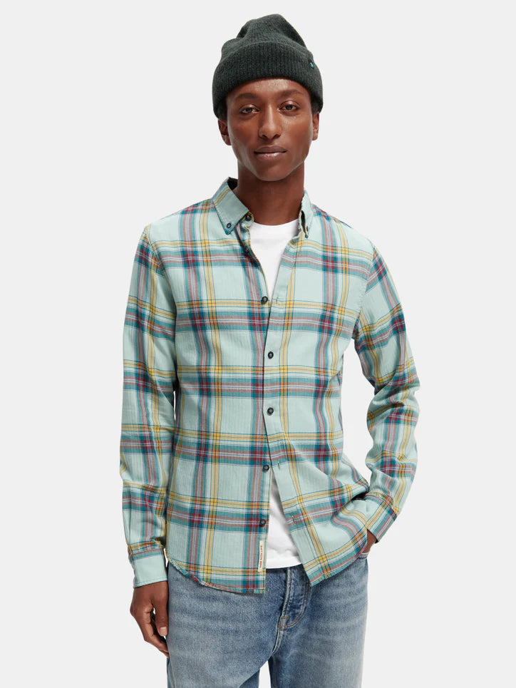 Scotch &amp; Soda Herringbone Check Shirt