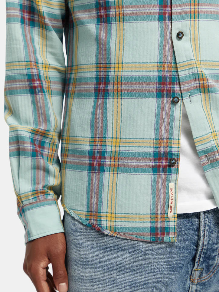 Scotch &amp; Soda Herringbone Check Shirt