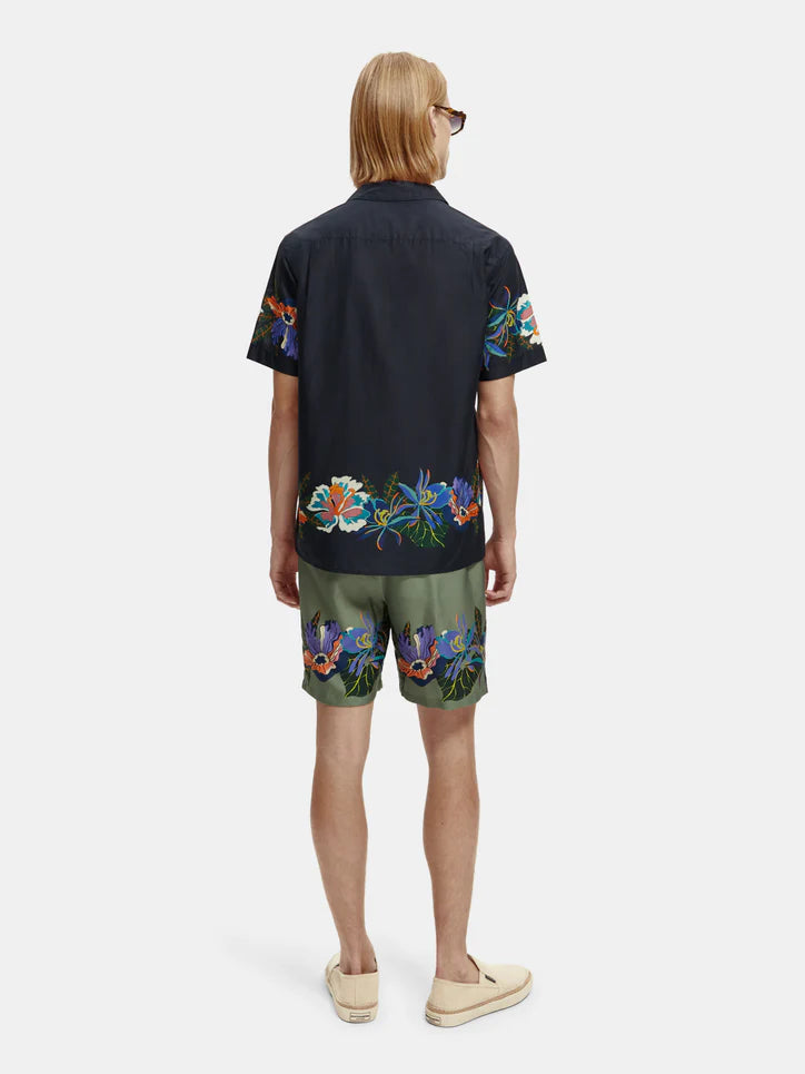 Scotch &amp; Soda Hippy Hippy Shake Short Sleeve Shirt | Navy