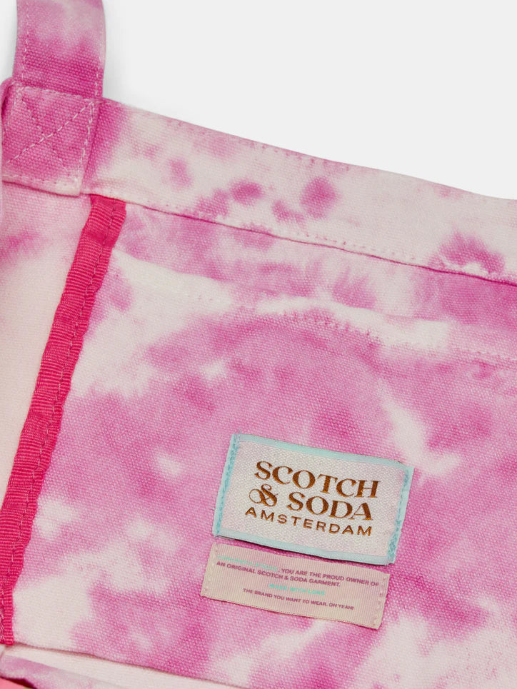Scotch &amp; Soda Canvas Artwork Tote Bag | Tie Dye