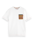 Scotch & Soda Woven Pocket T-Shirt | White