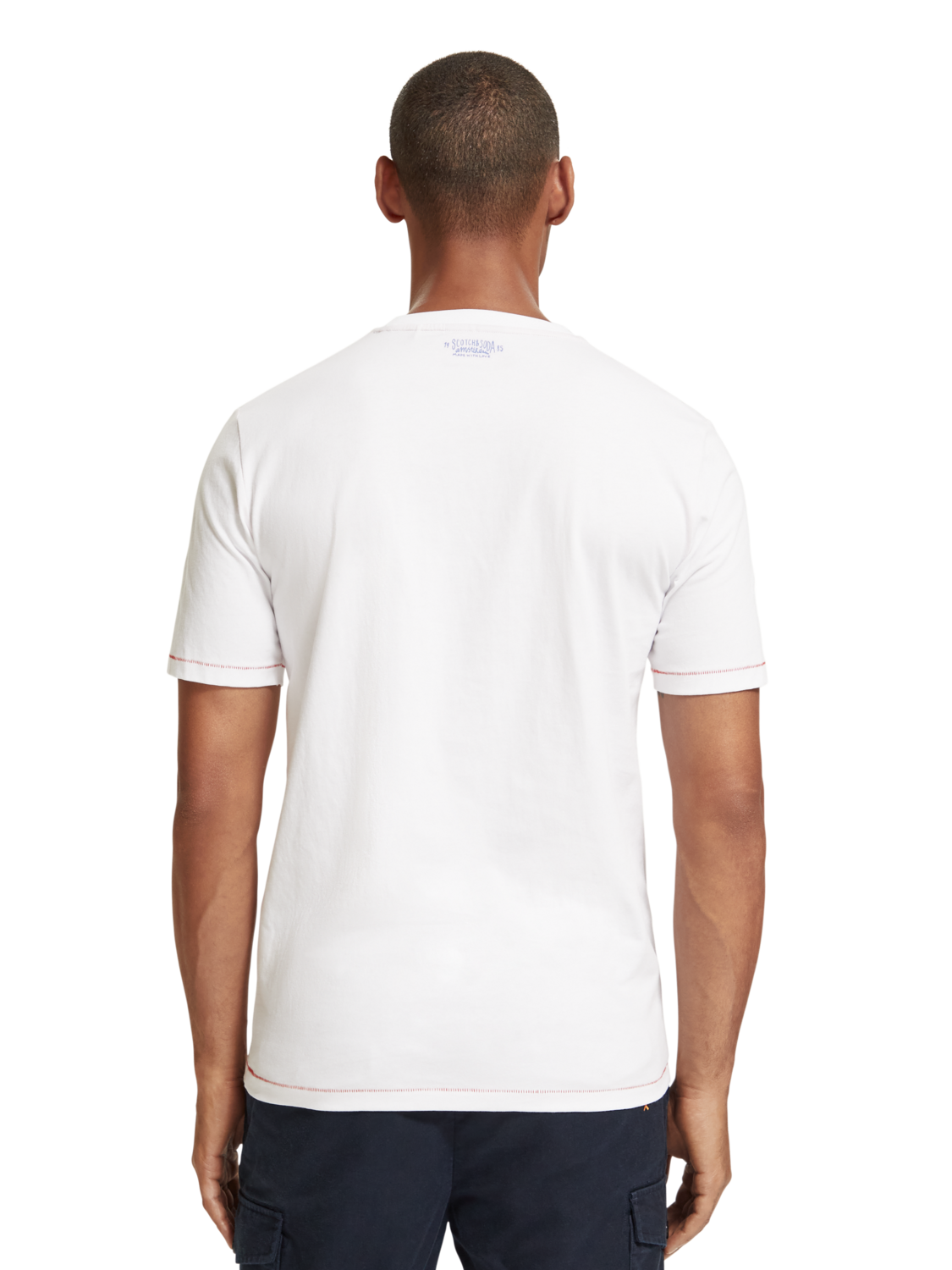 Scotch &amp; Soda Woven Pocket T-Shirt | White