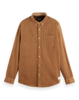 Scotch & Soda Essential Cord Shirt | Camel