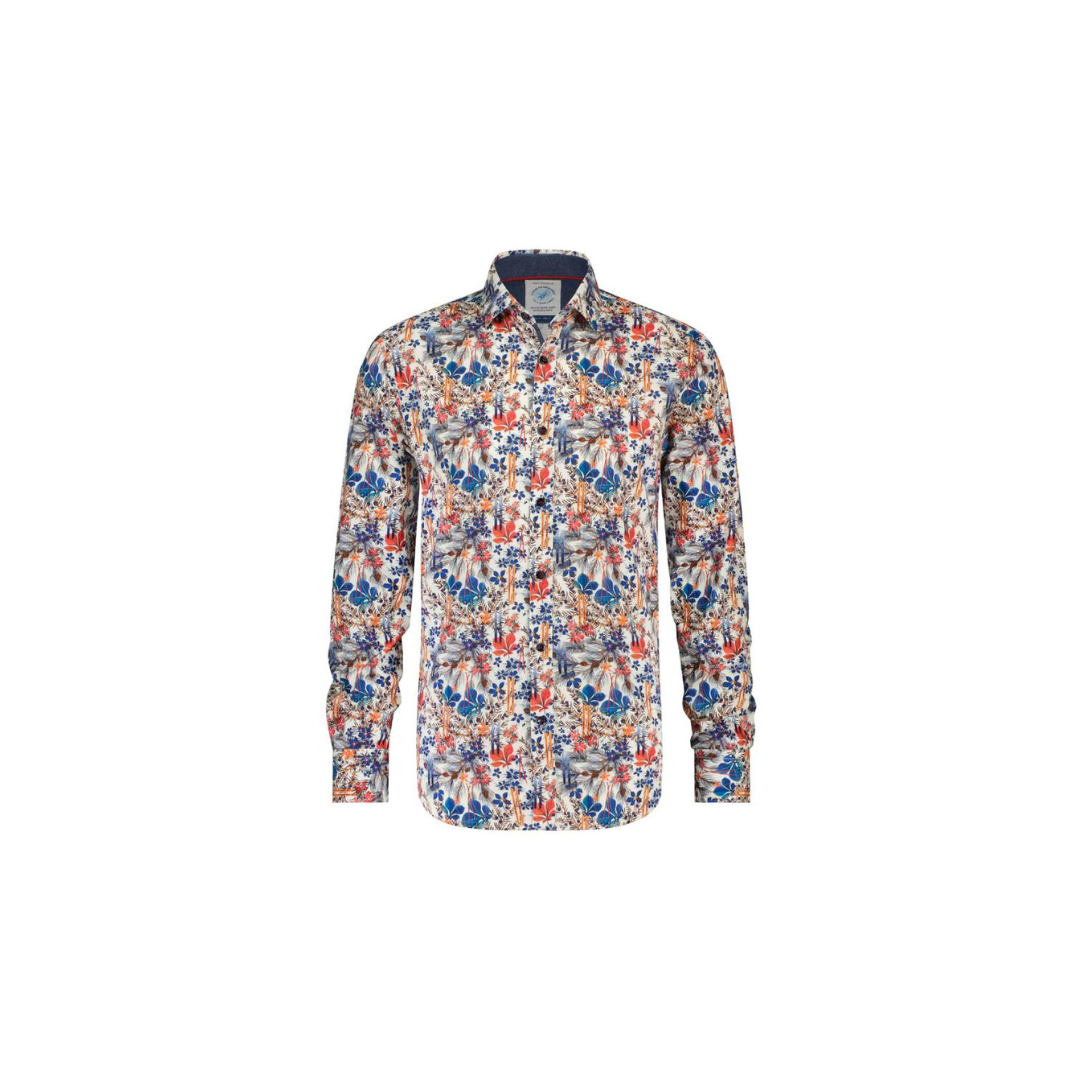 A Fish Named Fred Long Sleeve Shirt | Off White Floral