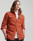 Superdry Trailsman Flannel Shirt | Orange