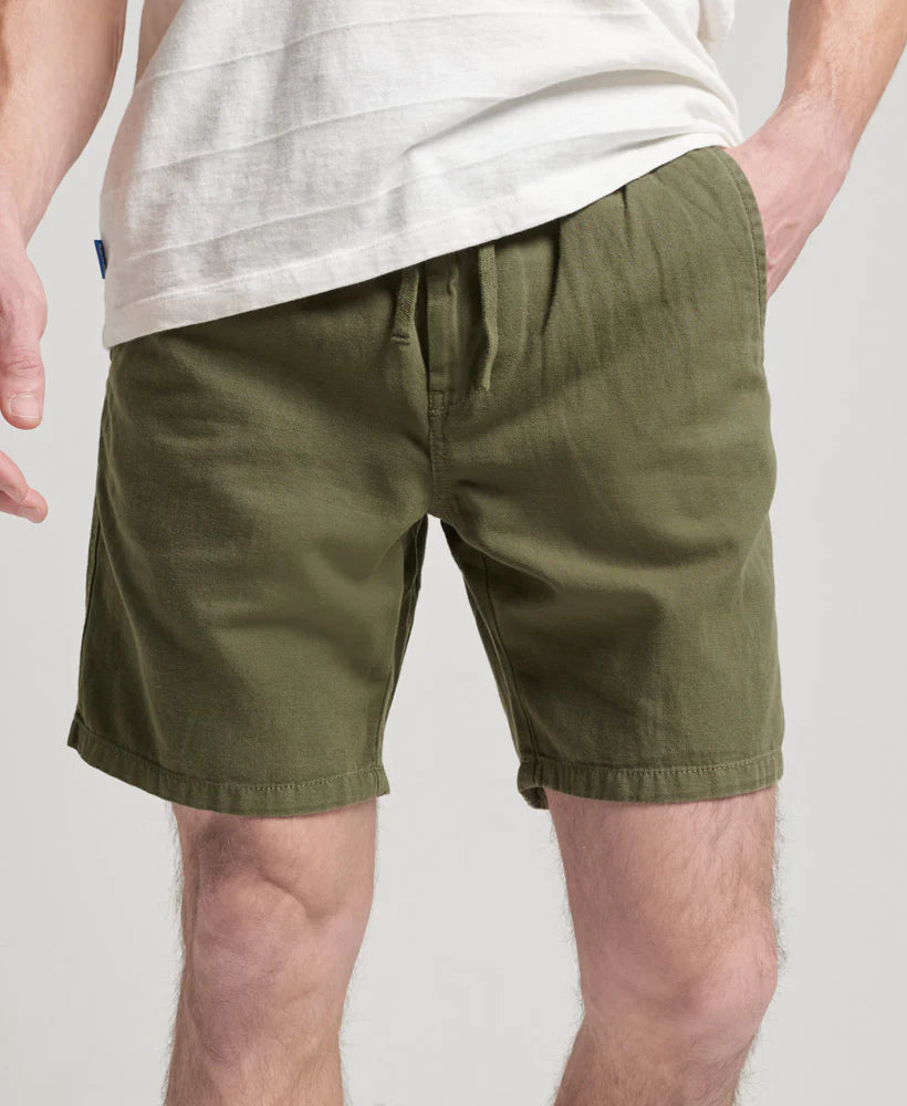 Superdry Vintage Overdyed Shorts | Olive Khaki