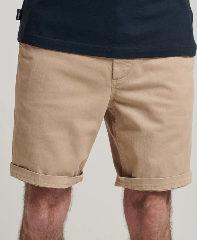 Superdry Vintage Officer Chino Shorts | Stone Wash