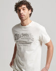 Superdry Vintage Script Workwear T Shirt | Chalk