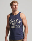 Superdry Vintage Gym Athletic Vest | Lauren Navy