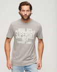Superdry Copper Label Workwear Tee | Steel Grey Grindle