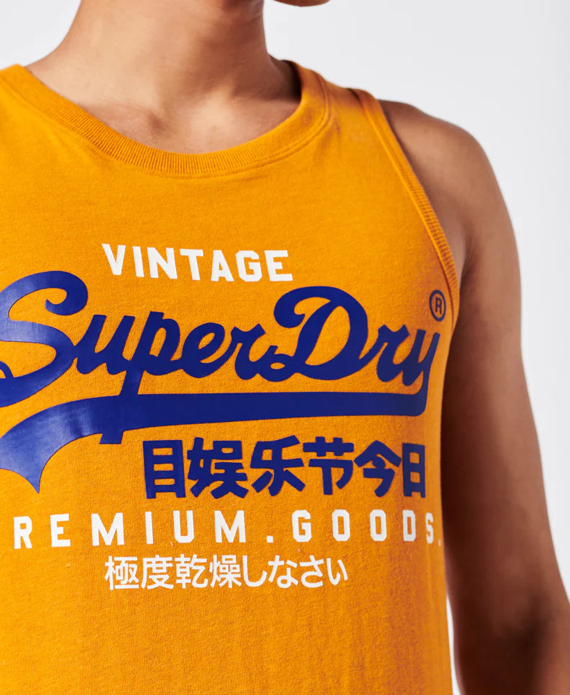 Superdry Vintage VL Vest | Gold