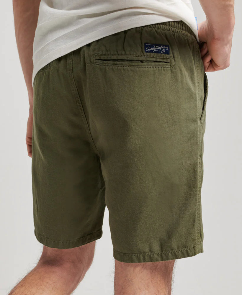 Superdry Vintage Overdyed Shorts | Olive Khaki