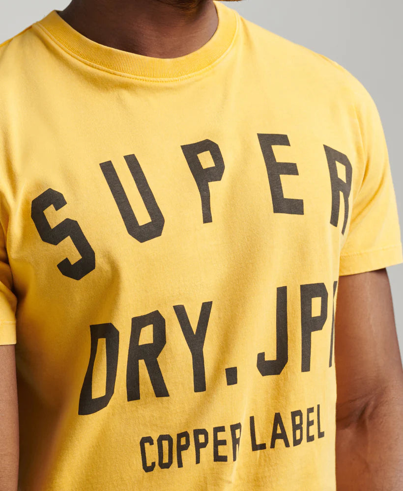 Superdry Vintage Copper Label T Shirt | Pigment Yellow