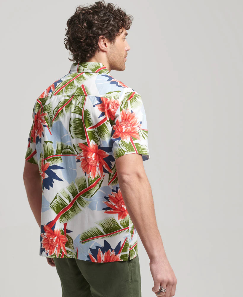 Superdry Vintage Hawaiian Shirt | Optic Banana Leaf