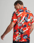 Superdry Vintage Hawaiian Shirt | Aya Burnt Orange Floral