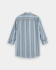 Scotch & Soda Crinkle Stripe Shirt | Blue