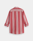 Scotch & Soda Crinkle Stripe Shirt | Roadside Red