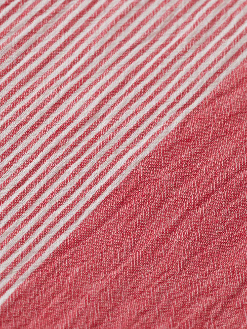 Scotch &amp; Soda Crinkle Stripe Shirt | Roadside Red