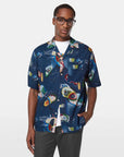 Scotch & Soda Short Sleeve Shirt | Picasso Blue
