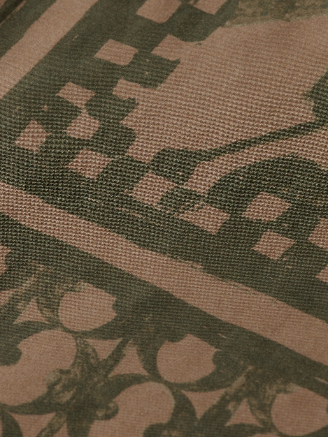 Scotch &amp; Soda Bali Print Short Sleeve Shirt | Gold Brown