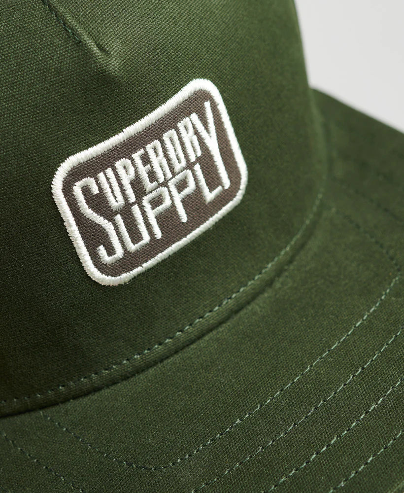 Superdry Vintage B Boy Cap Army Green LIFE FOR MEN