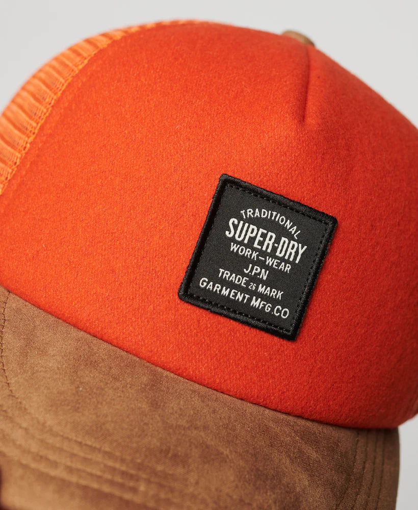 Superdry Vintage Trucker Cap | Orange