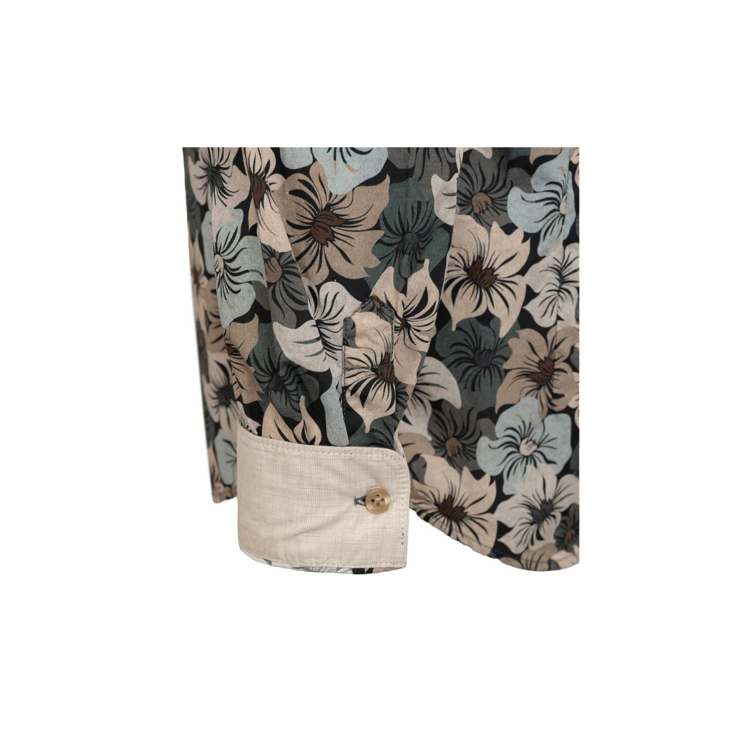 Fil Noir Deco Floral Shirt | Taupe