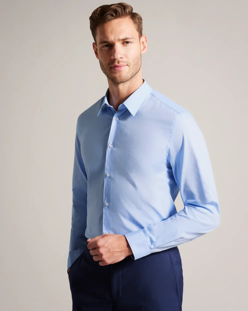 Ted Baker Newtts Blue Dress Shirt