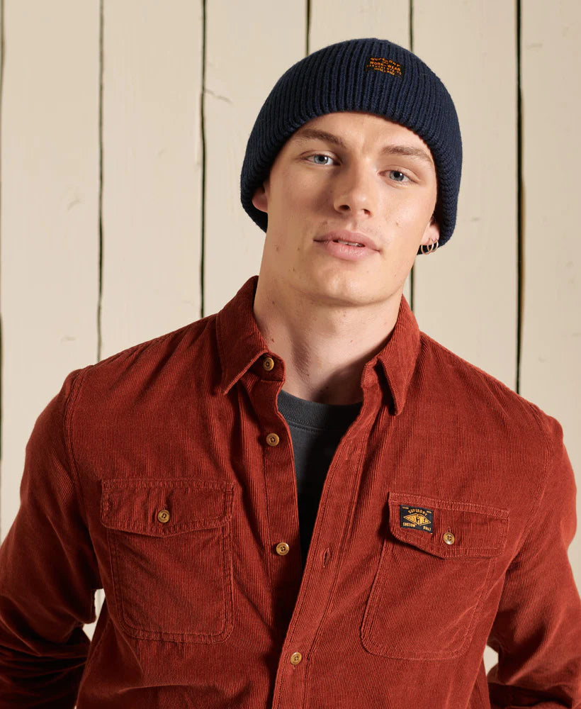 Superdry Trailsman Cord Shirt | Smoked Cinnamon