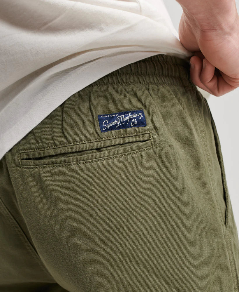 Superdry Vintage Overdyed Shorts | Olive Khaki