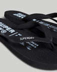 Superdry Studios Recycled Flip Flops | Black