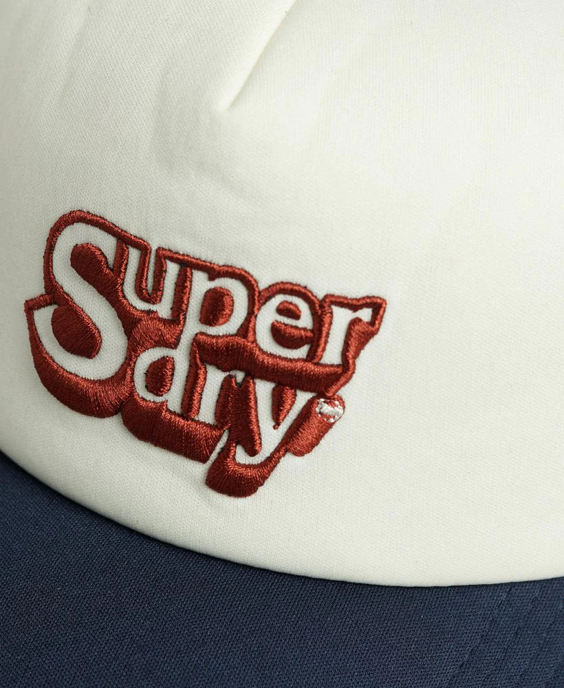 Superdry Vintage Trucker Cap | Off White/Eclipse Navy