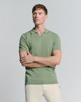 No Excess  Vee Polo Shirt | Avocado
