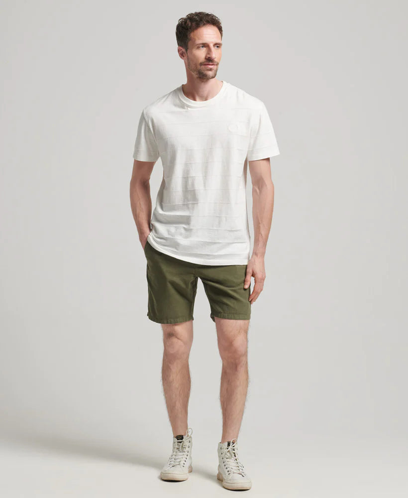 Superdry Vintage Overdyed Shorts | Olive Khaki