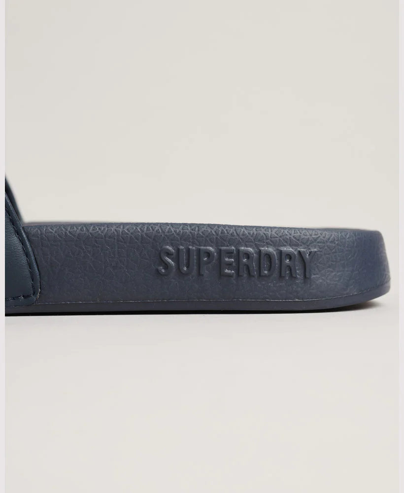 Superdry Code Core Pool Slides | Deep Navy/Optic