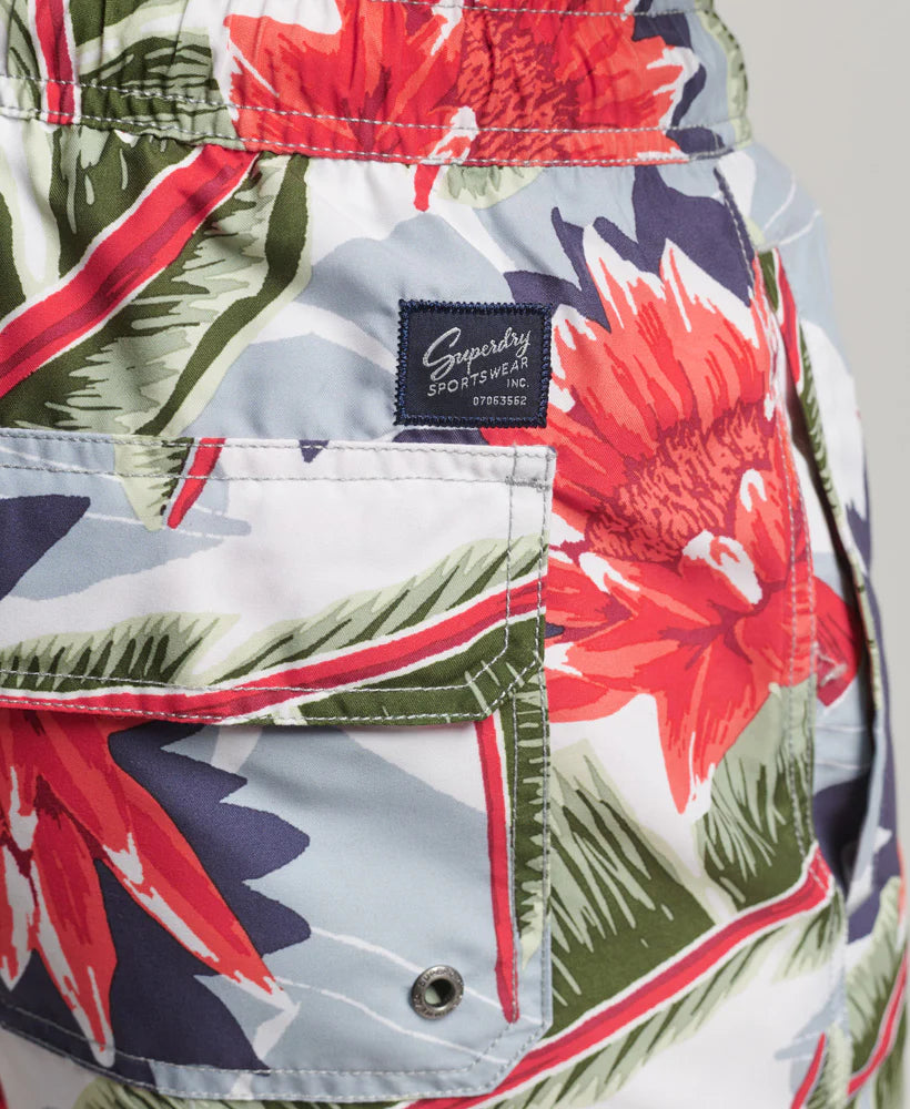 Superdry Vintage Hawaiian Swim Shorts | Optic Banana Leaf