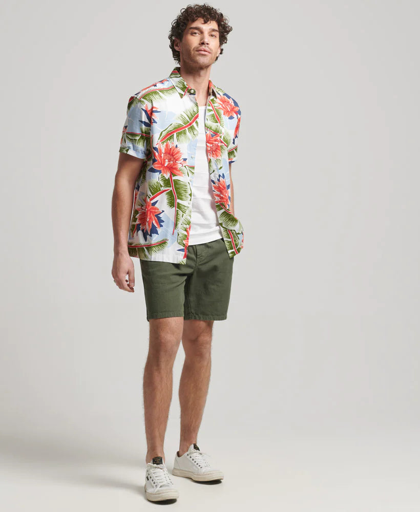 Superdry Vintage Hawaiian Shirt | Optic Banana Leaf