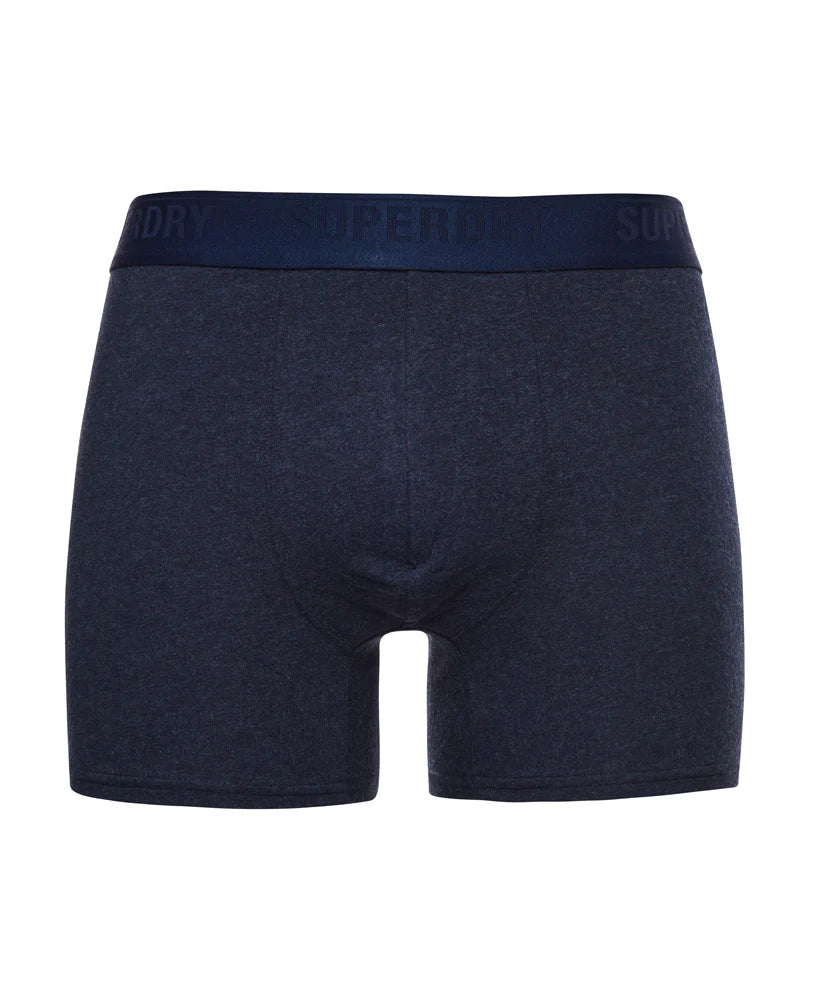 Superdry Boxer Multi Triple Pack | Navy/Bright Blue/Mazarine