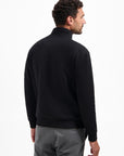 No Excess Brushed Half Zip Sweater | Black