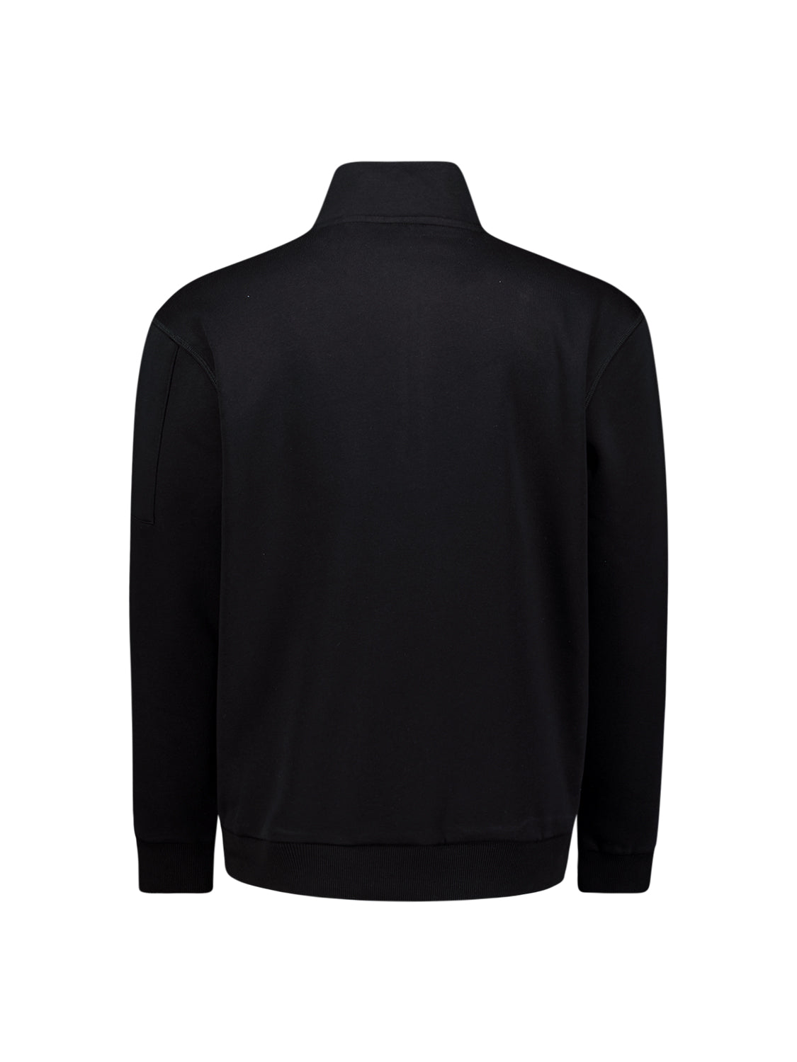 No Excess Brushed Half Zip Sweater | Black
