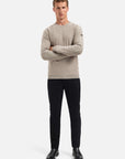No Excess Garment Dyed Crew Neck Sweater | Clay