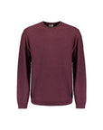 No Excess Garment Dyed Crew Neck Sweater | Dark Wine