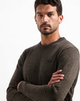 No Excess Melange Crew Neck Sweater | Taupe