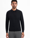 No Excess Half Zip Knit Sweater | Black